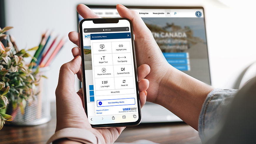 NTN Canada offre une accessibilité et une fonctionnalité améliorées de son site Web pour tous les utilisateurs