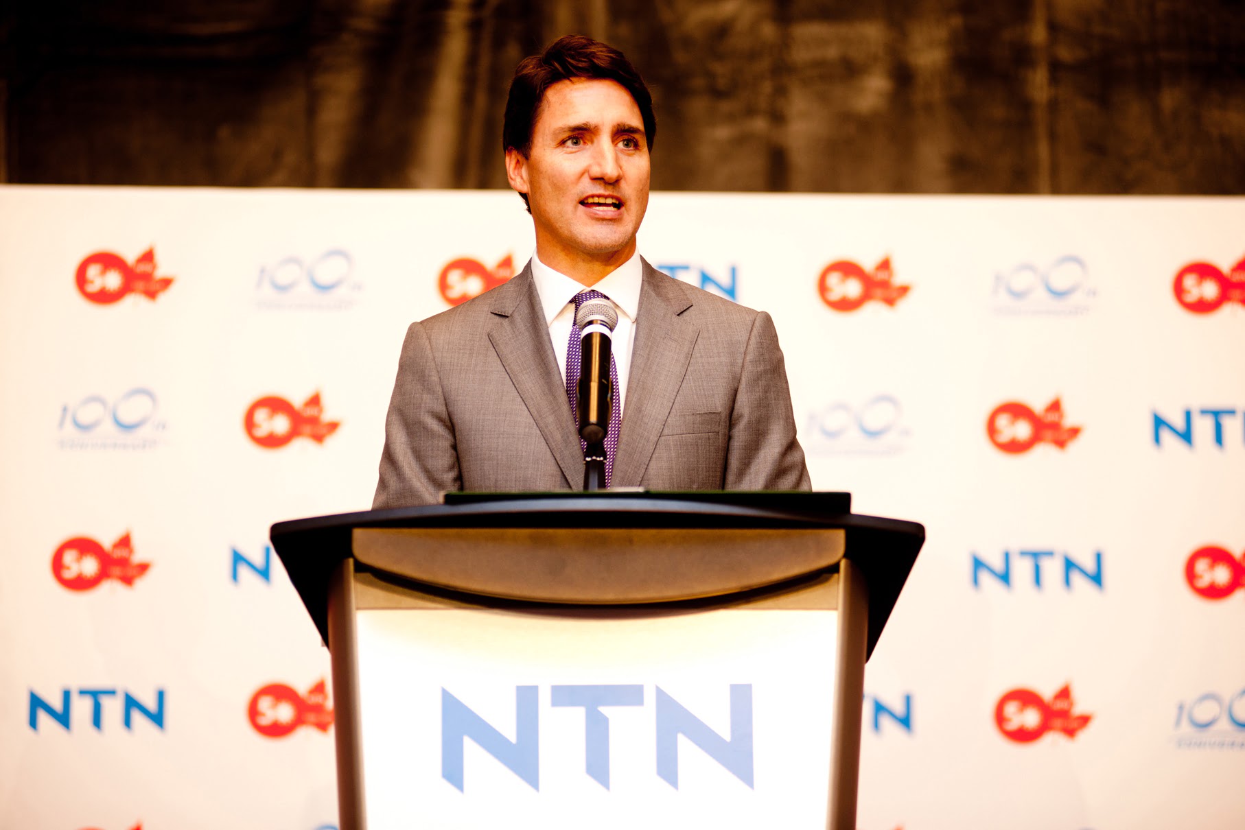 Prime Minister Justin Trudeau at NTN anniversary event