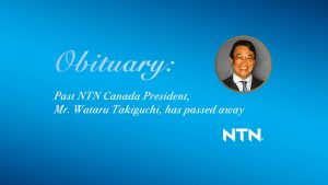 ObituarynoticeimageofMr.Wataru Takiguchi pastNTNCanadaPresident