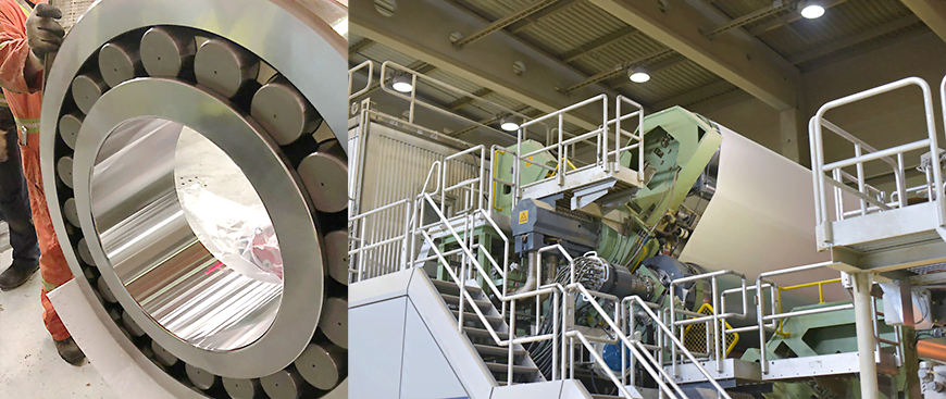 ntn extends bearing service life on thermal rolls for paper manufacturer 2